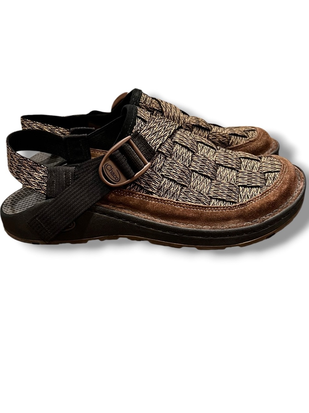Chaco Men's Canyon Woven Clogs Sandals Size 9 EUC Brown Gorpcore Nautical D-3